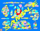  cloud_2, this imaginative and colorful drawing/poster is about the cloud in the night light 